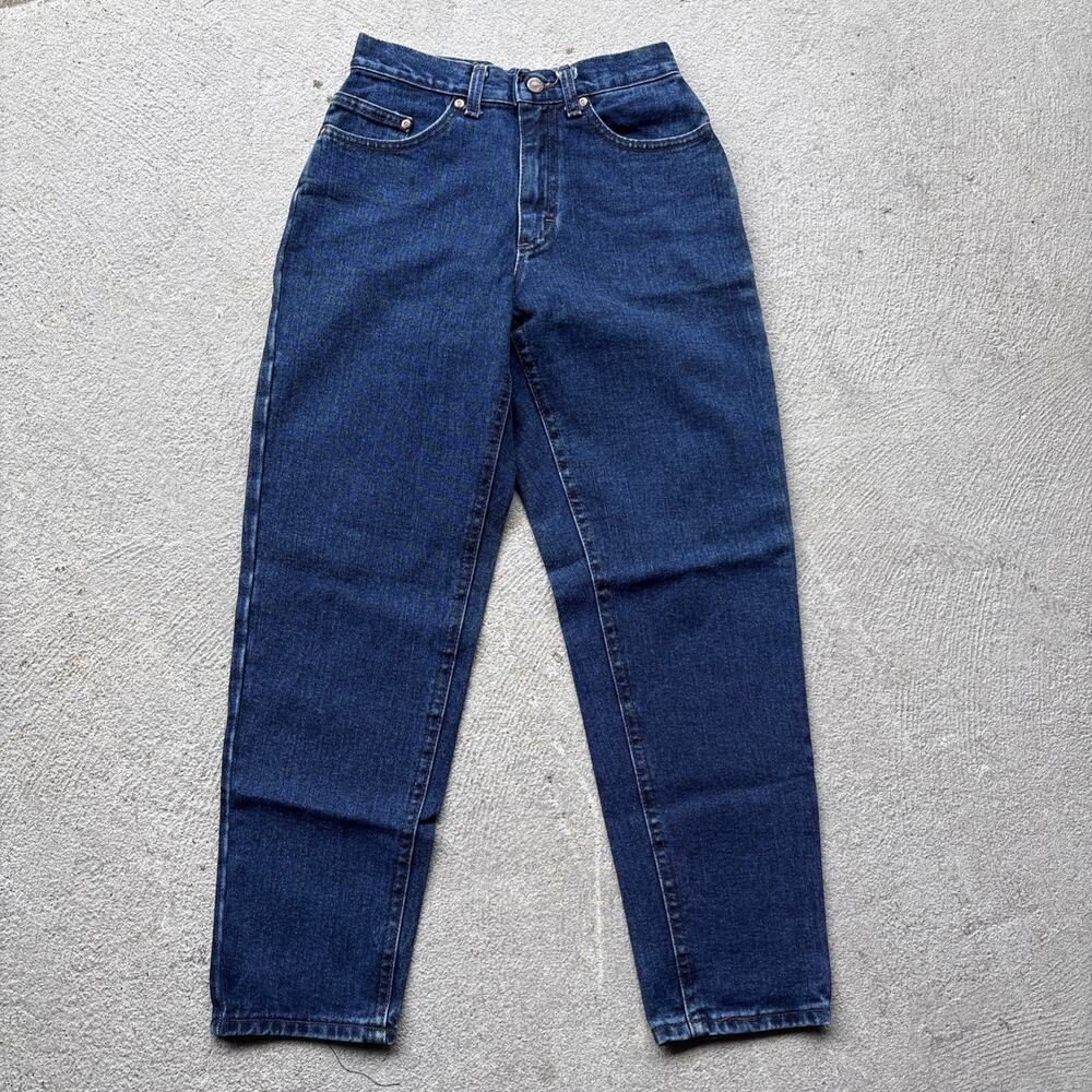 Deadstock Vintage Denim Lee Junior 300 Relaxed Fit Tapered Leg 7 Petite Jeans